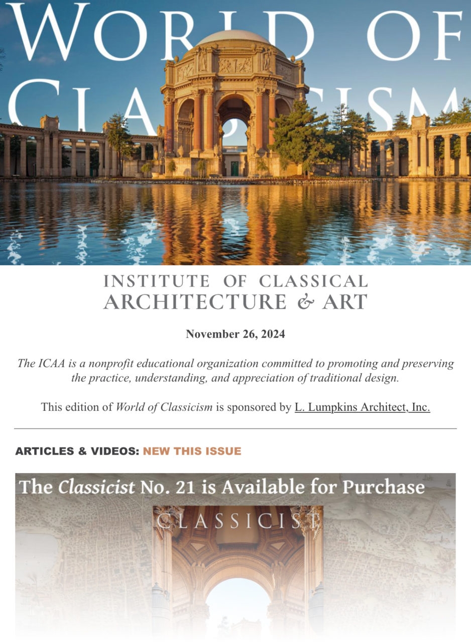 World of Classicism, November 26, 2024